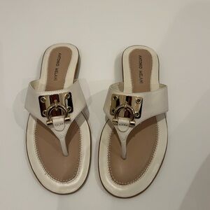 Brand new Cloud white ( light cream) leather sandal.